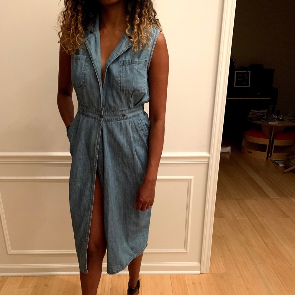 MPD minkmink denim dress with pockets - Picture 4 of 11